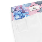 [Floral Bloom] Blushing Hydrangea Yoga Leggings