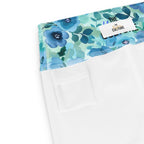 [Floral Bloom] Azure Meadow Yoga Leggings