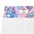 [Floral Bloom] Blushing Hydrangea Yoga Leggings
