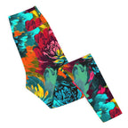 [Floral Bloom] Neon Yoga Leggings