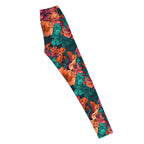 [Floral Bloom] Emerald Bliss Yoga Leggings