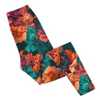 [Floral Bloom] Emerald Bliss Yoga Leggings