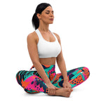 [GeoModa] Digital Chaos Yoga Leggings