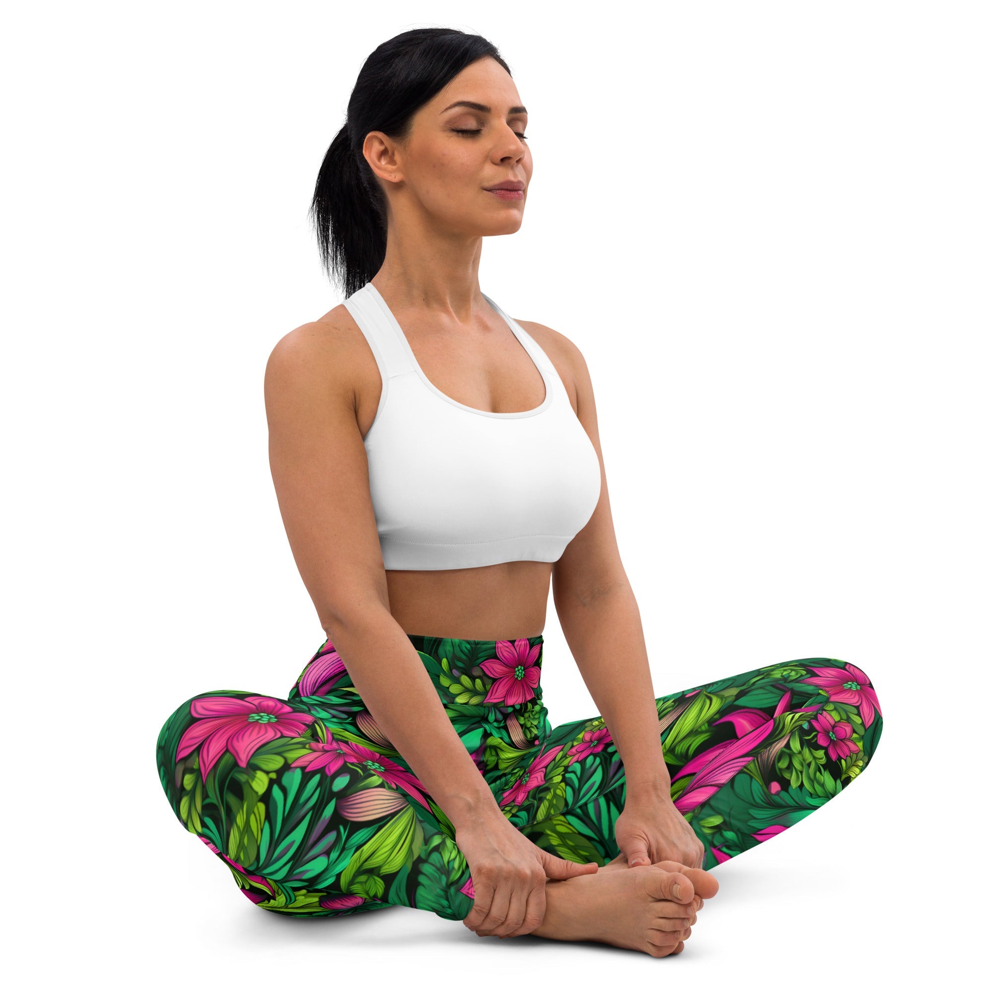 [Floral Bloom] Wild Flora Yoga Leggings