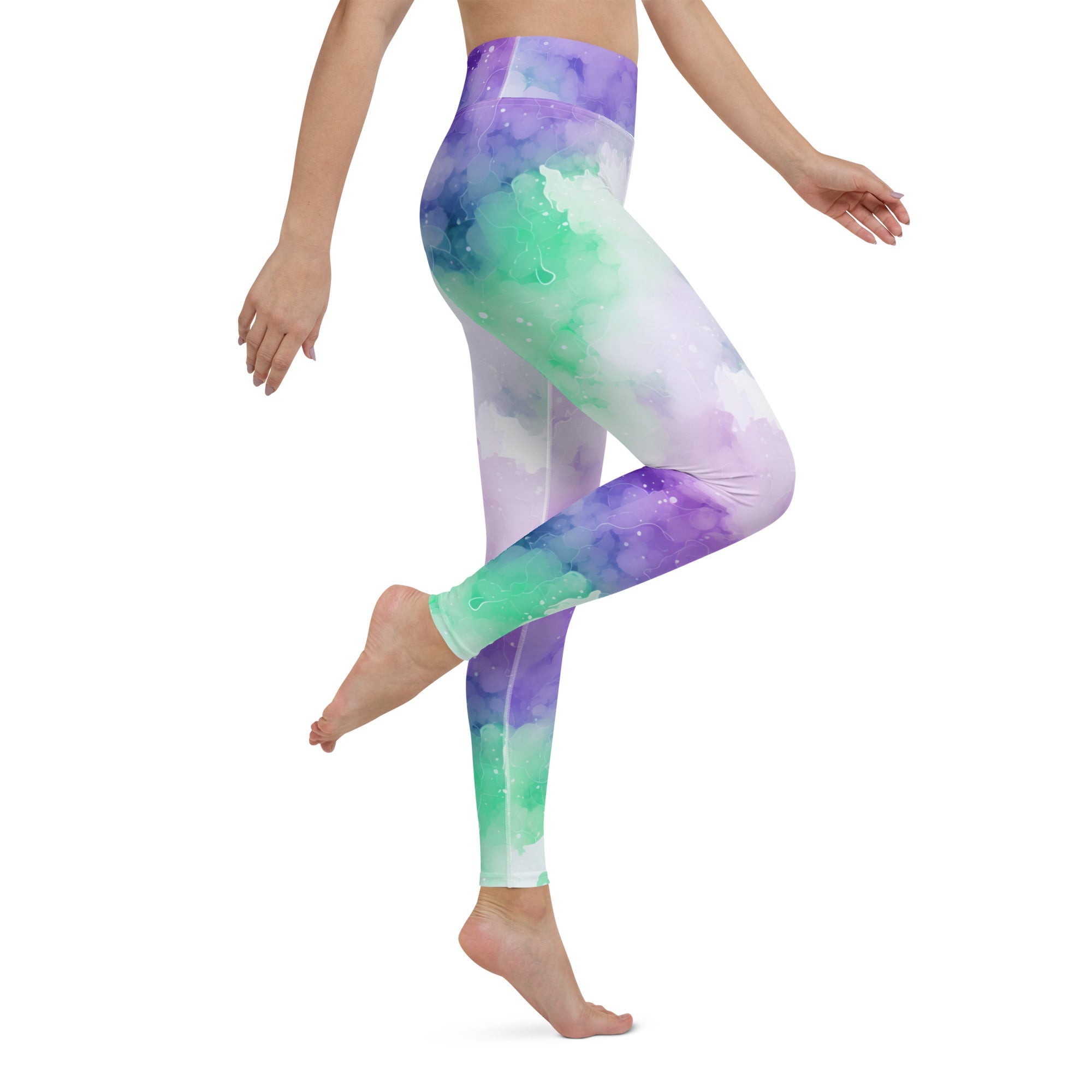 [Luxe Chic] Inky Spill Yoga Leggings