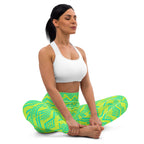 [GeoModa] Lemon Zest Yoga Leggings