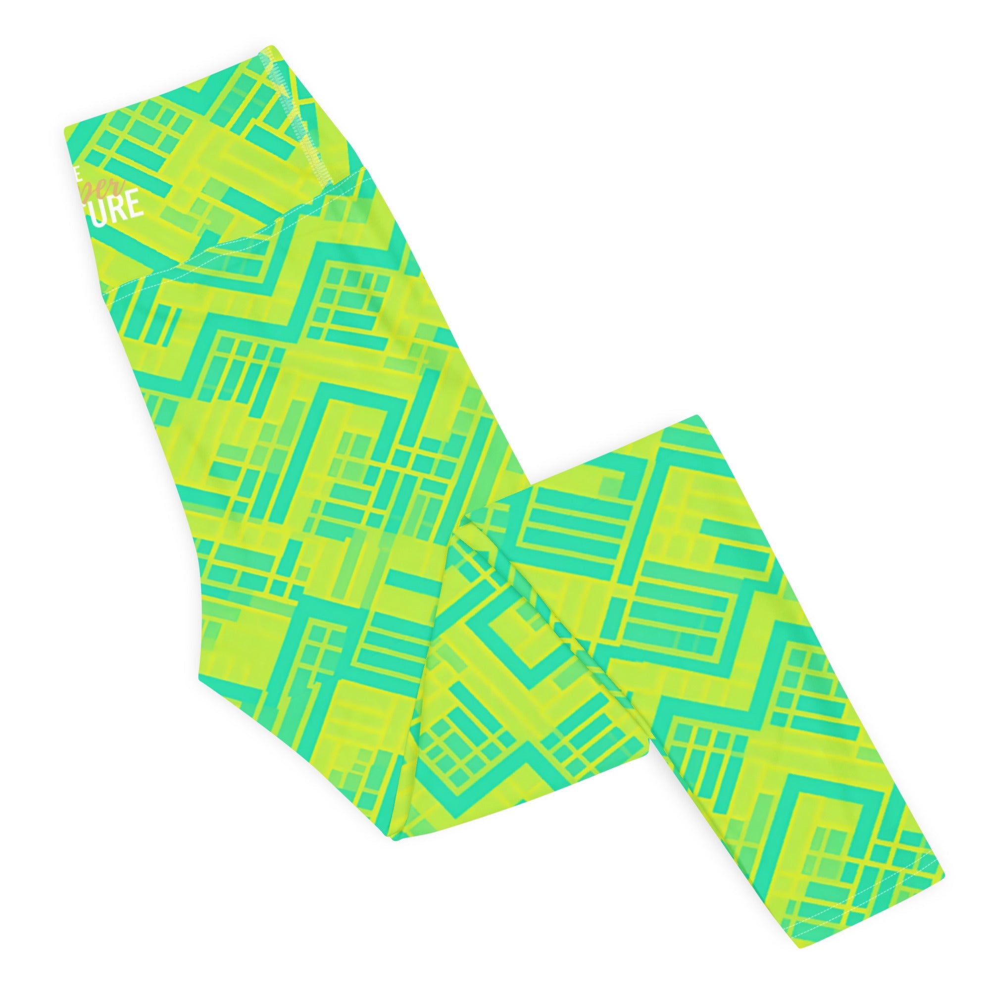 [GeoModa] Lemon Zest Yoga Leggings