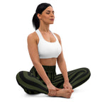 [GeoModa] Military Stripes Yoga Leggings