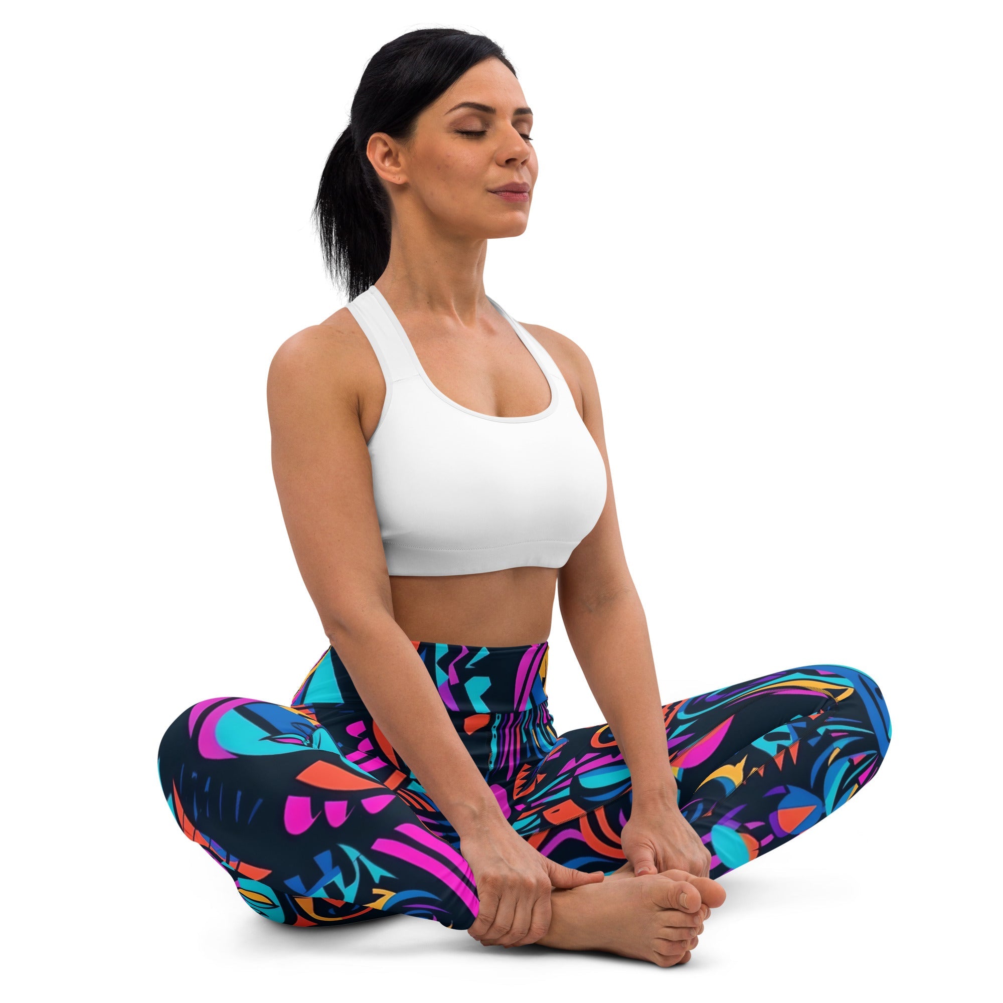 [Gypsy Soul] Neon Expression Yoga Leggings