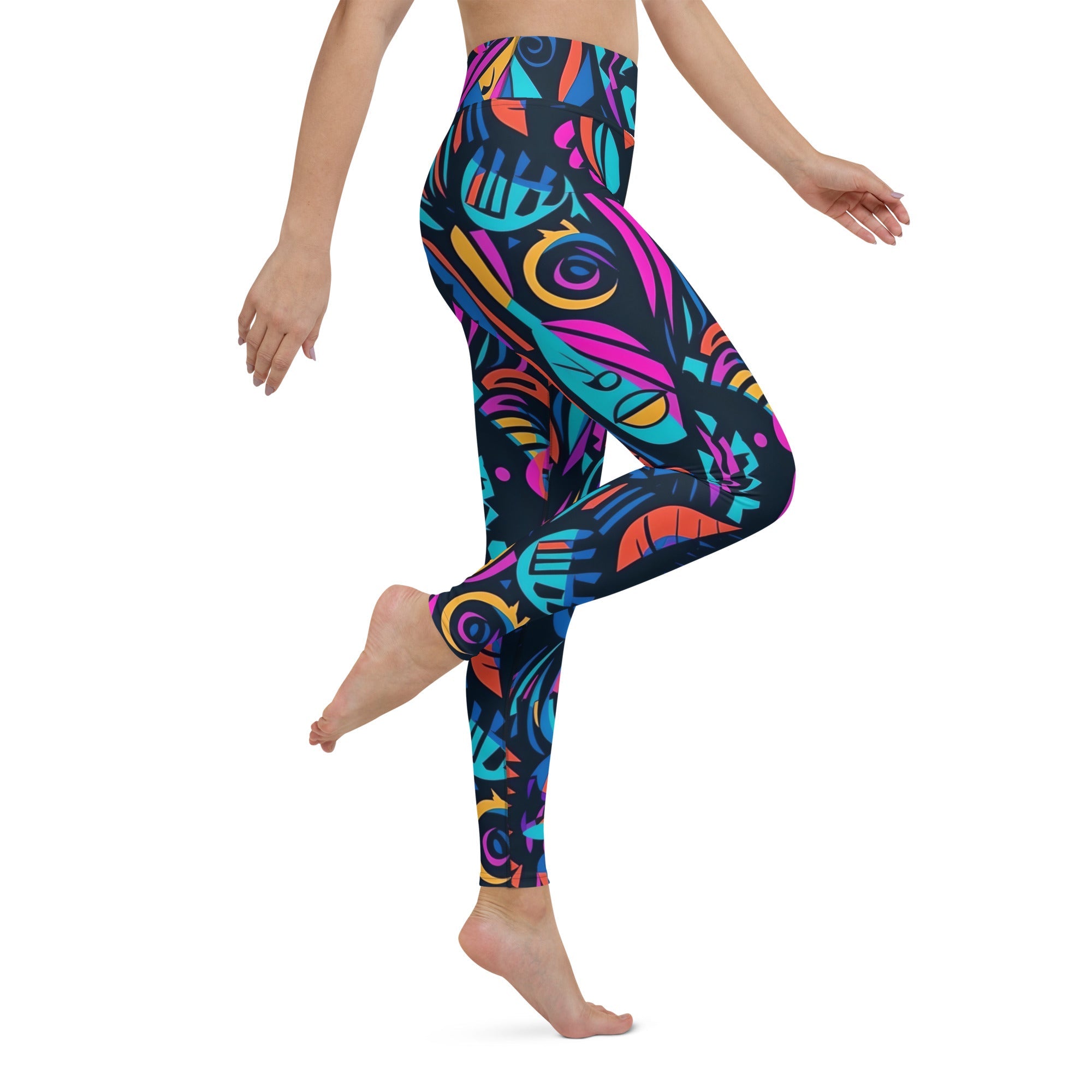 [Gypsy Soul] Neon Expression Yoga Leggings