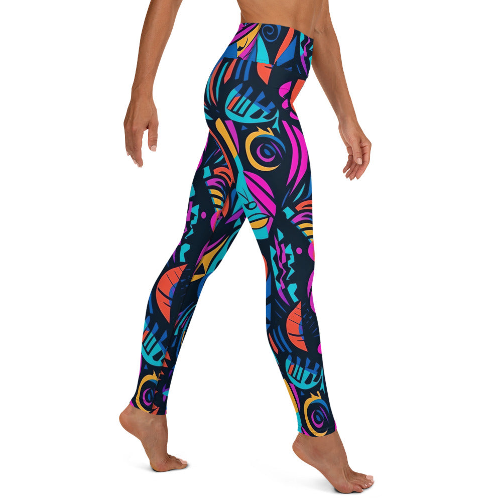 [Gypsy Soul] Neon Expression Yoga Leggings