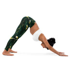 [Luxe Chic] Green Thunder Yoga Leggings
