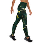 [Luxe Chic] Green Thunder Yoga Leggings