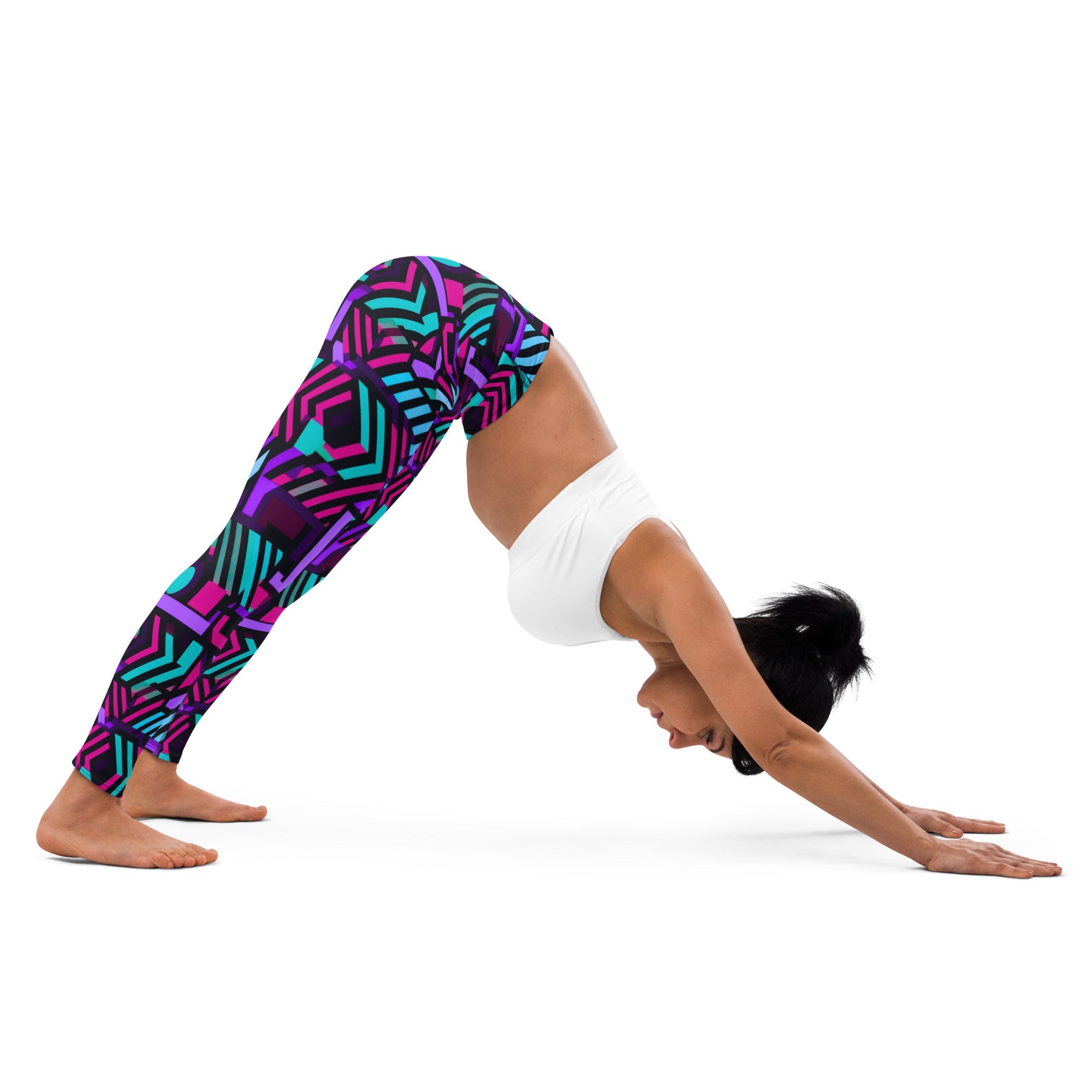 [GeoModa] Poly Pizzazz Yoga Leggings