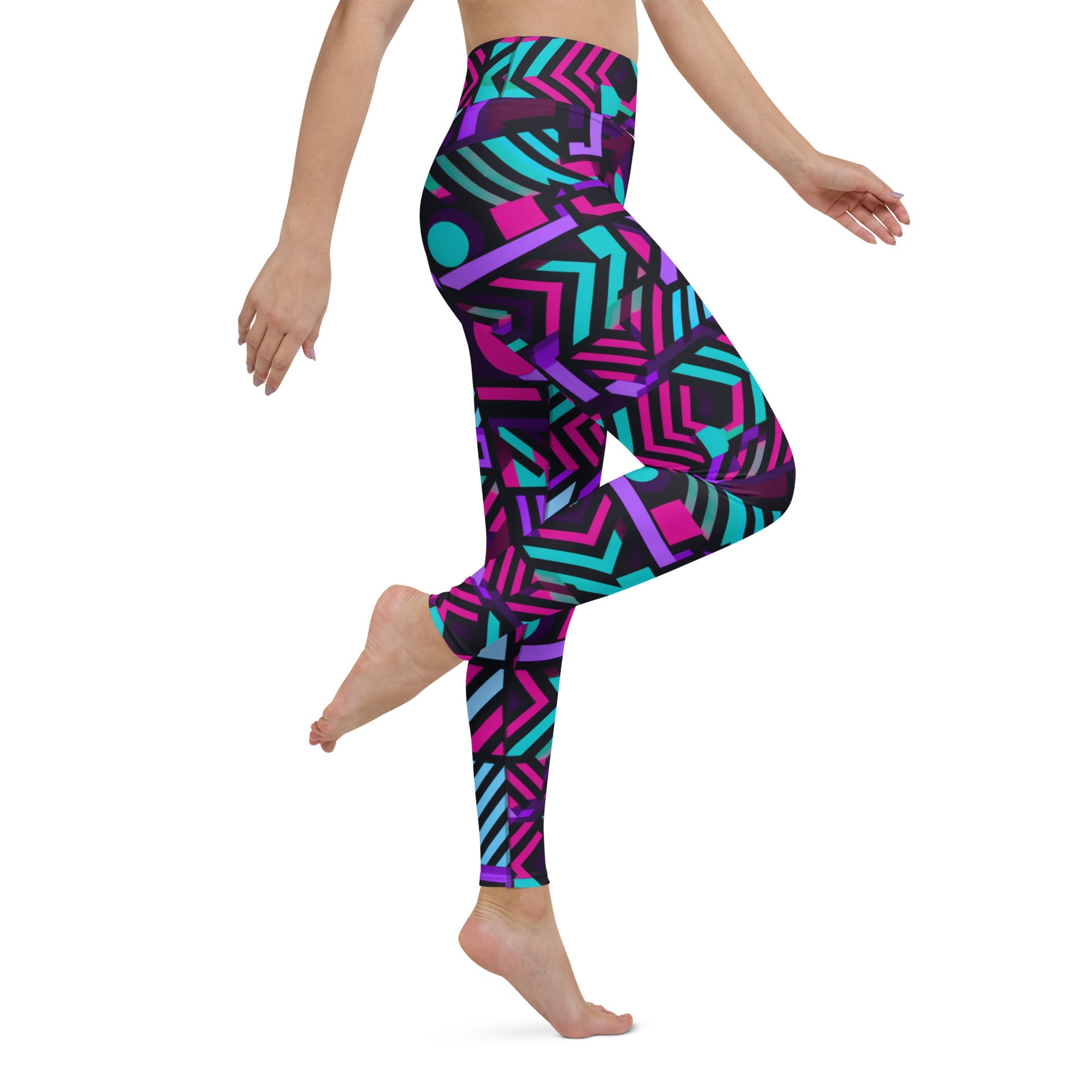 [GeoModa] Poly Pizzazz Yoga Leggings