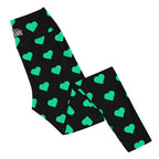 [GeoModa] Minted Heart Yoga Leggings