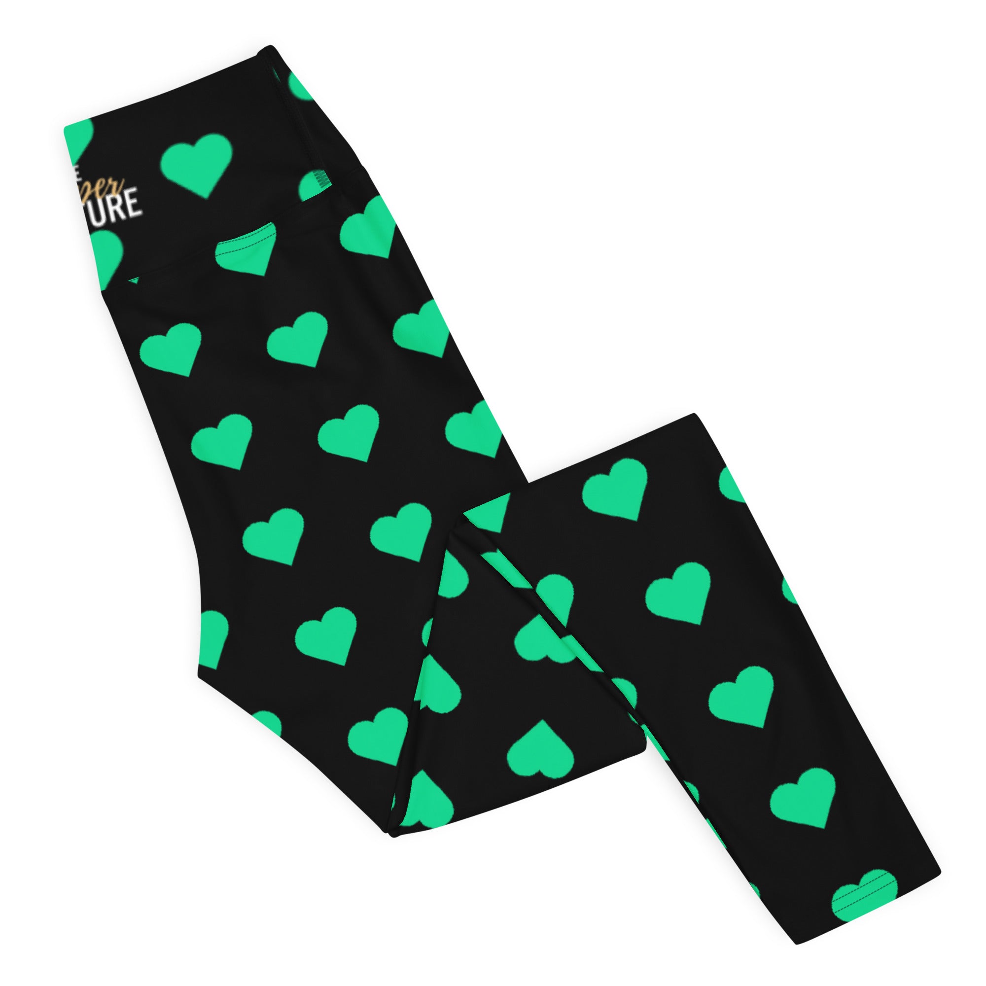 [GeoModa] Minted Heart Yoga Leggings