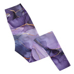 [Luxe Chic] Amethyst Gleam Yoga Leggings