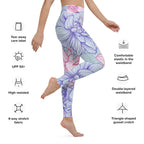 [Floral Bloom] Dahlia Gloom Yoga Leggings
