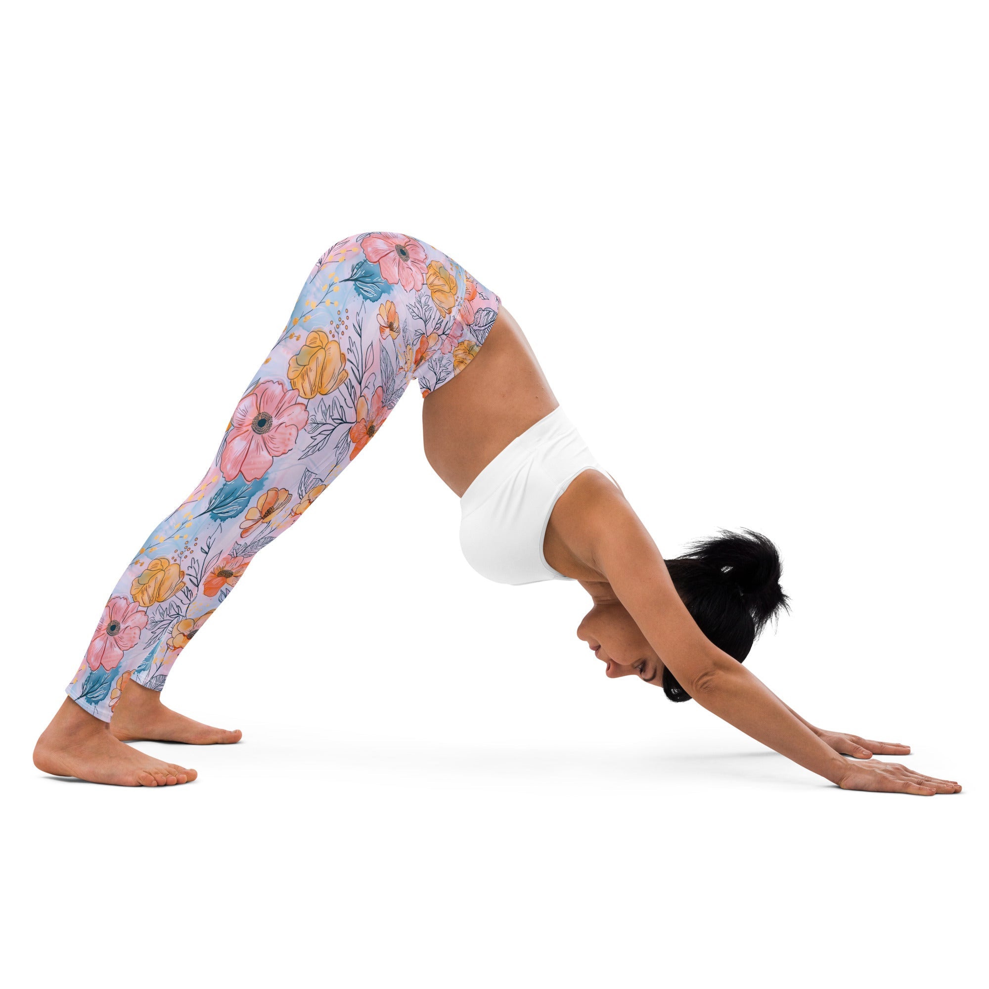 [Floral Bloom] Spring Serenade Yoga Leggings