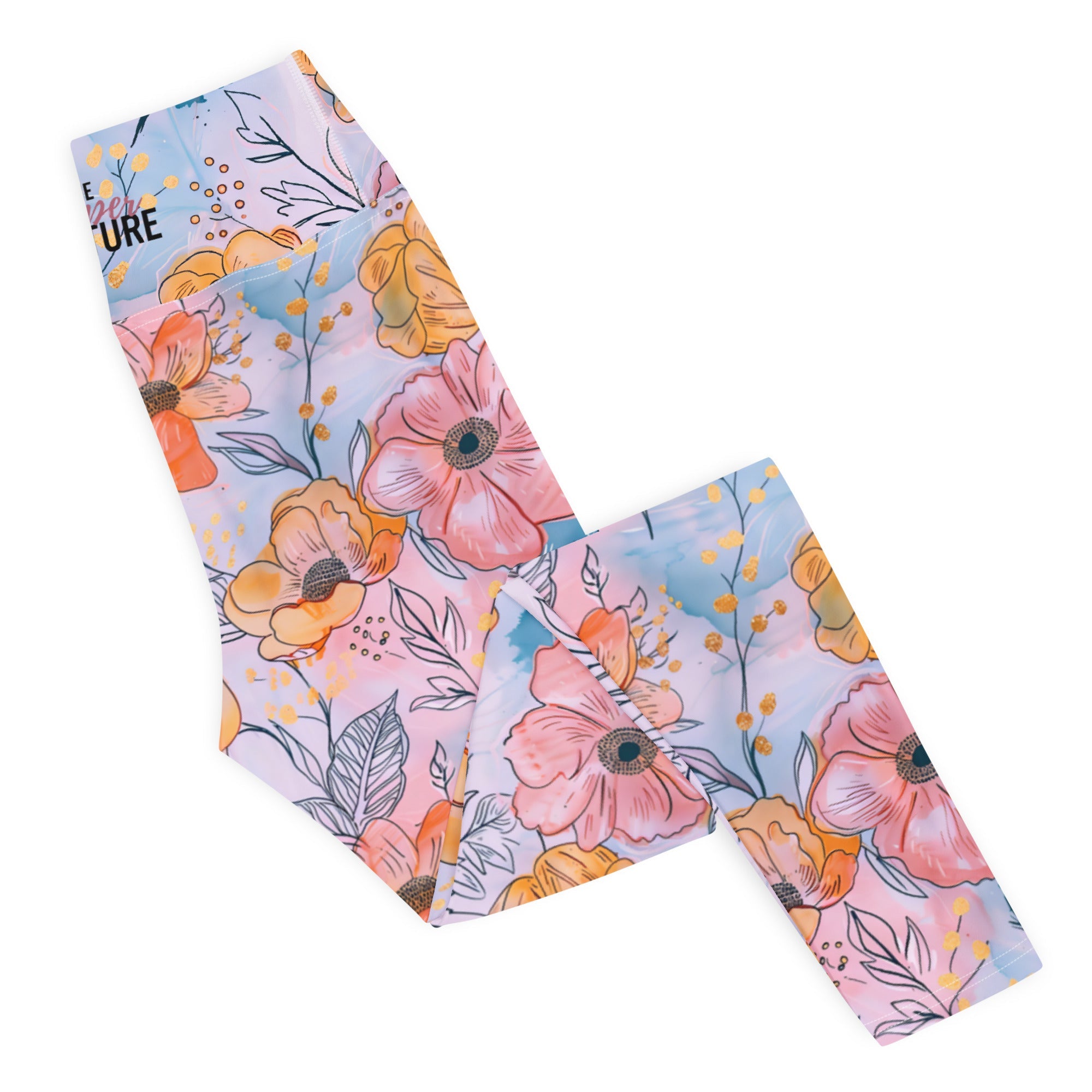 [Floral Bloom] Spring Serenade Yoga Leggings