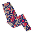 [Floral Bloom] Ruby Heritage Yoga Leggings