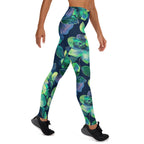 [Floral Bloom] Electric Flora Yoga Leggings