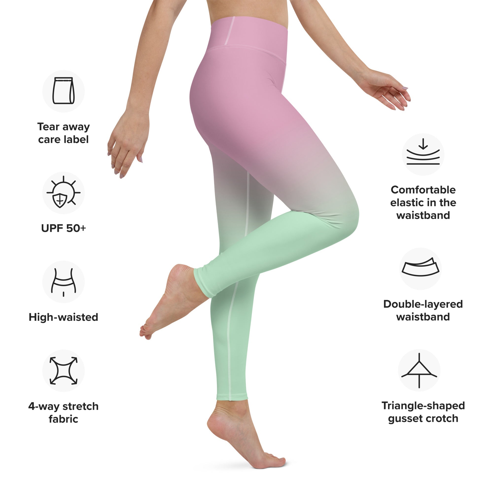 [THC Basics] Rosy Apple Yoga Leggings