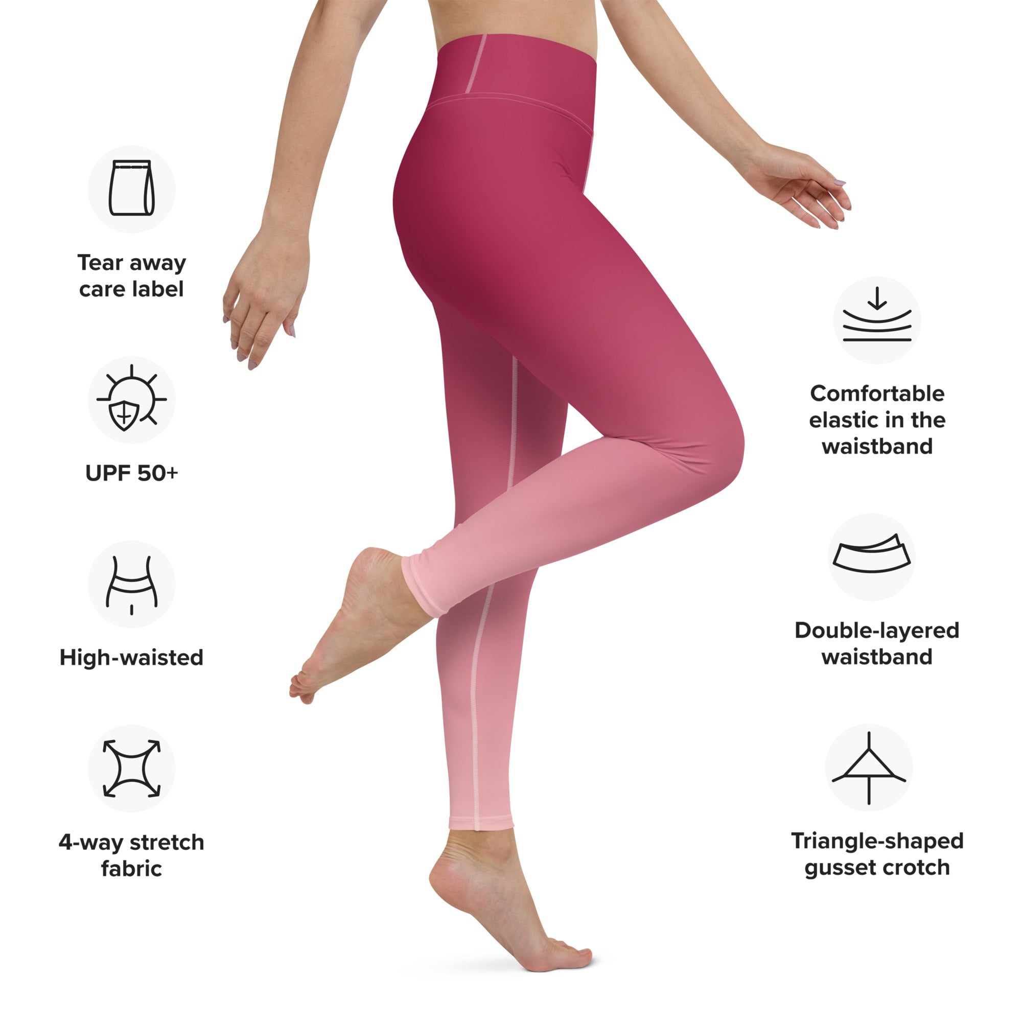 [THC Basics] Peachy Crimson Yoga Leggings