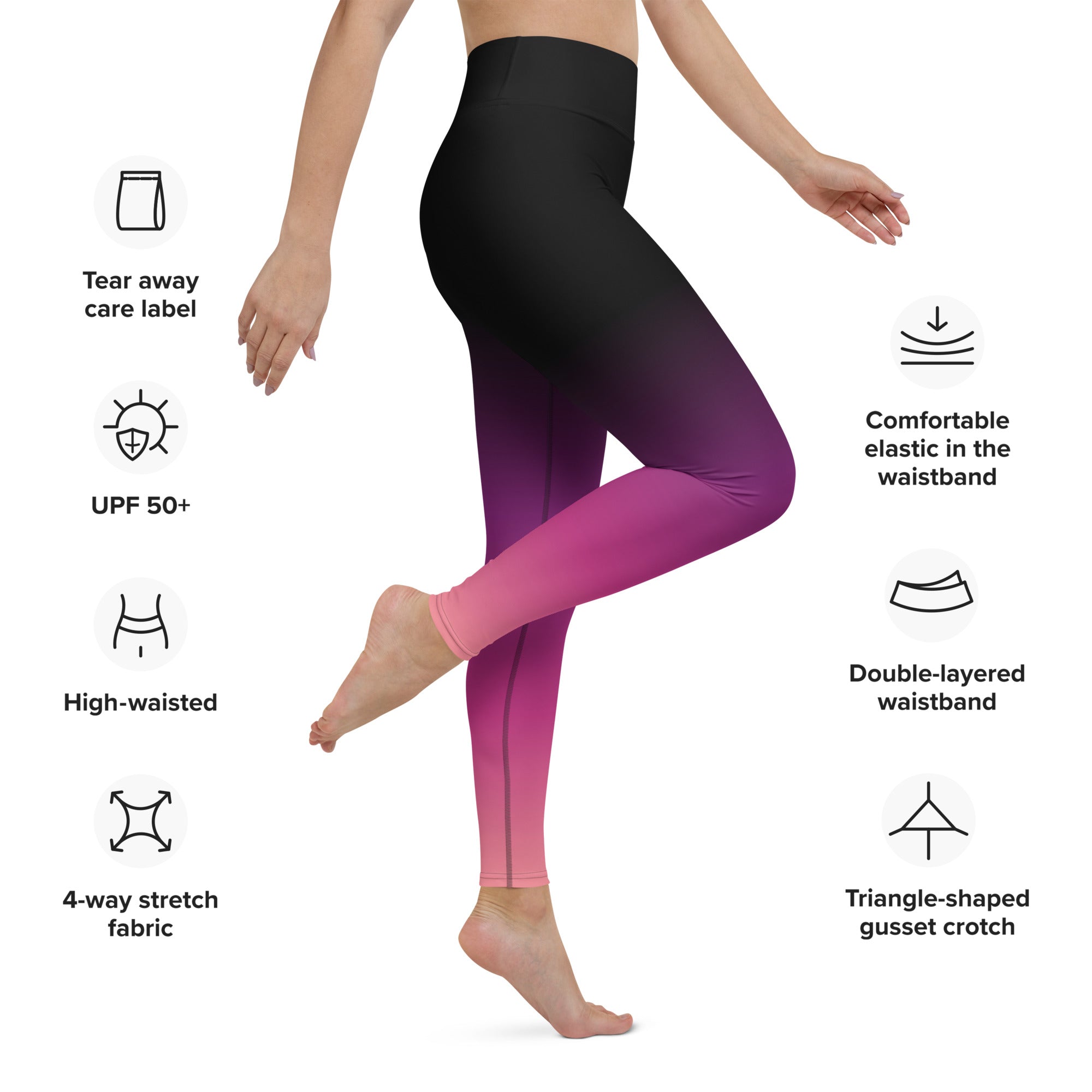 [THC Basics] Pink Eclipse Yoga Leggings