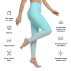 [THC Basics] Frosted Cyan Yoga Leggings