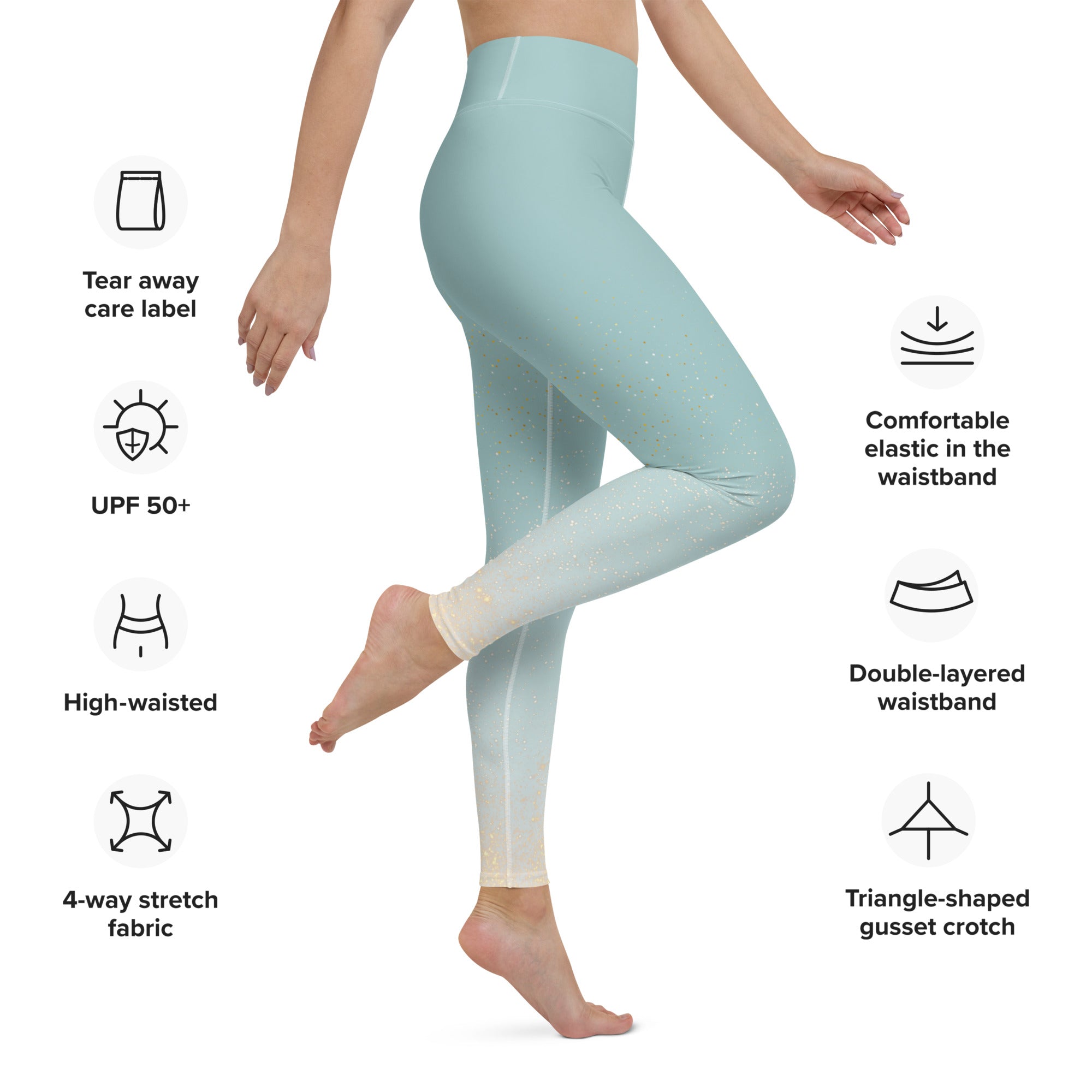 [THC Basics] Shimmering Showers Yoga Leggings