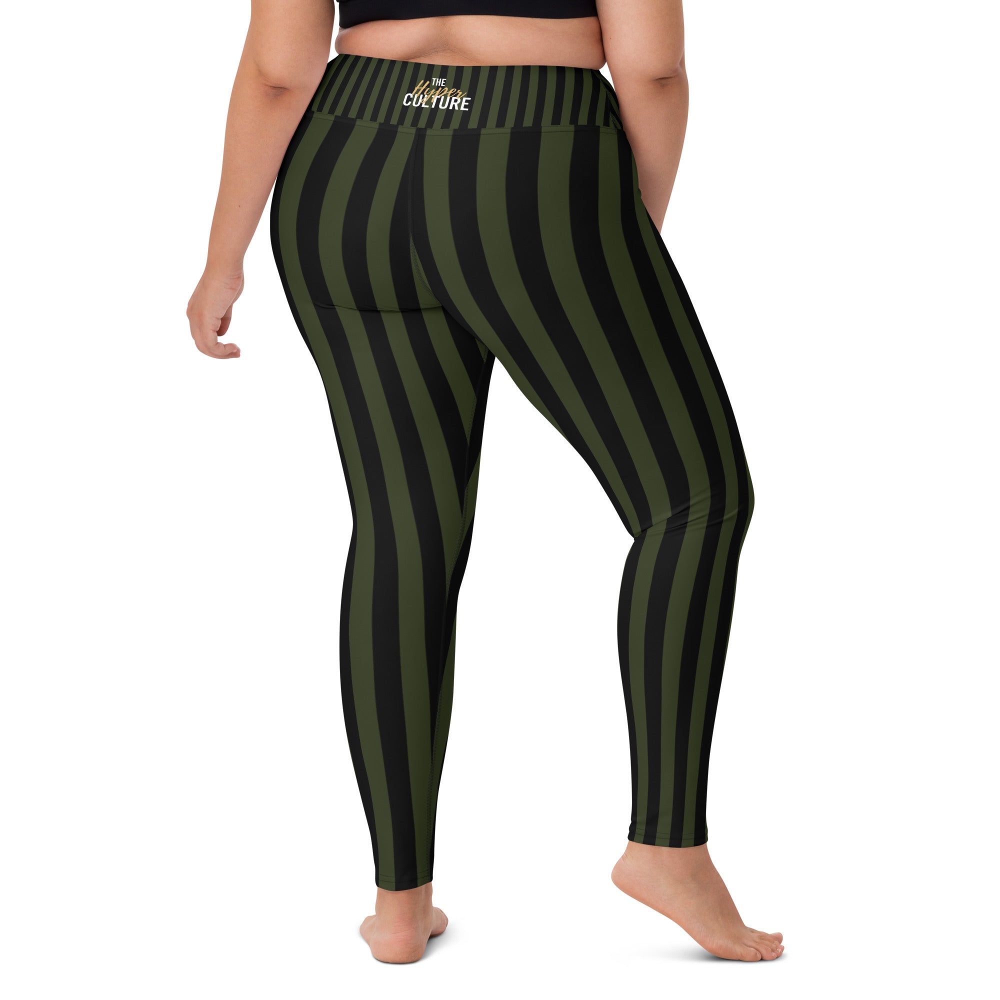 [GeoModa] Military Stripes Yoga Leggings