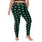 [GeoModa] Minted Heart Yoga Leggings