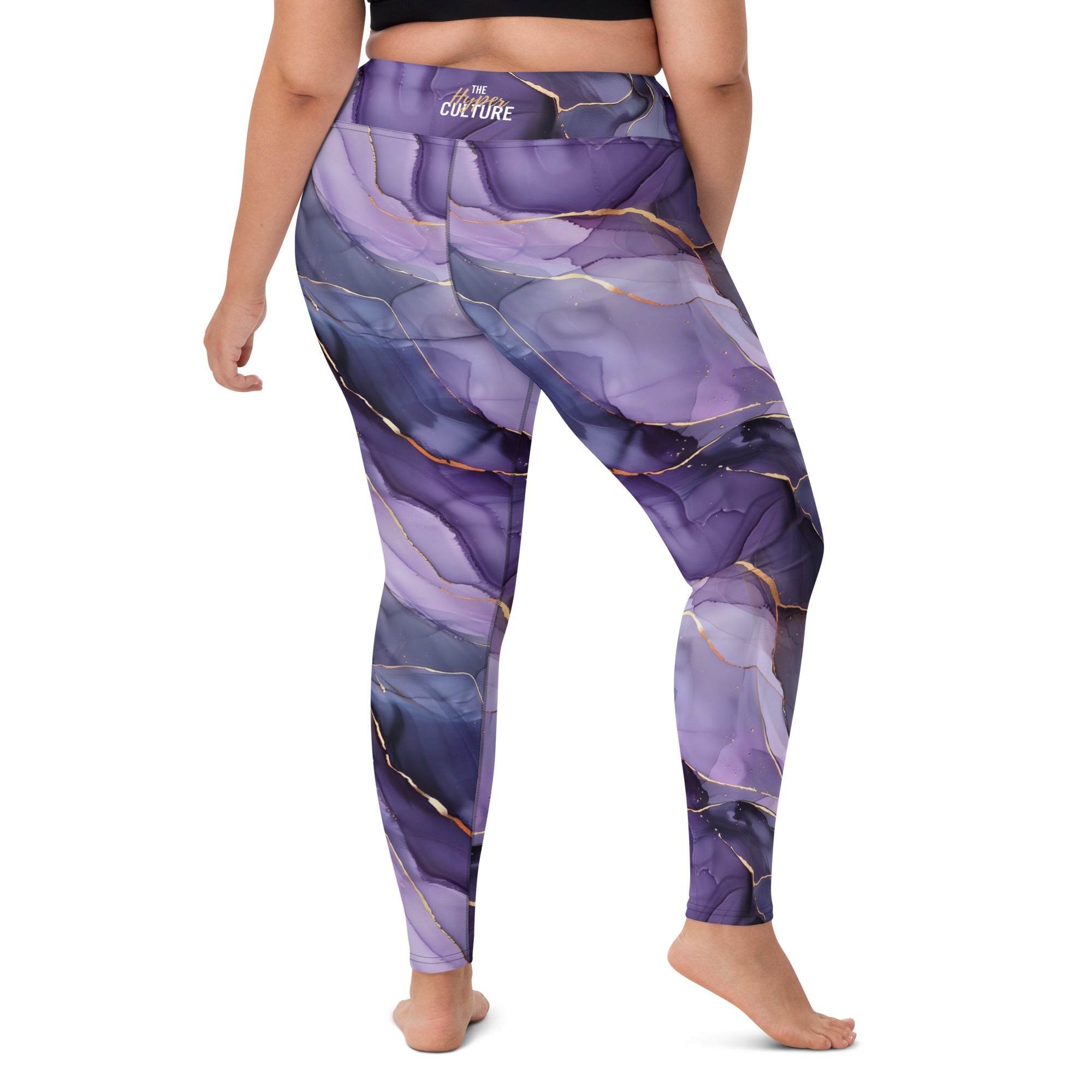 [Luxe Chic] Amethyst Gleam Yoga Leggings