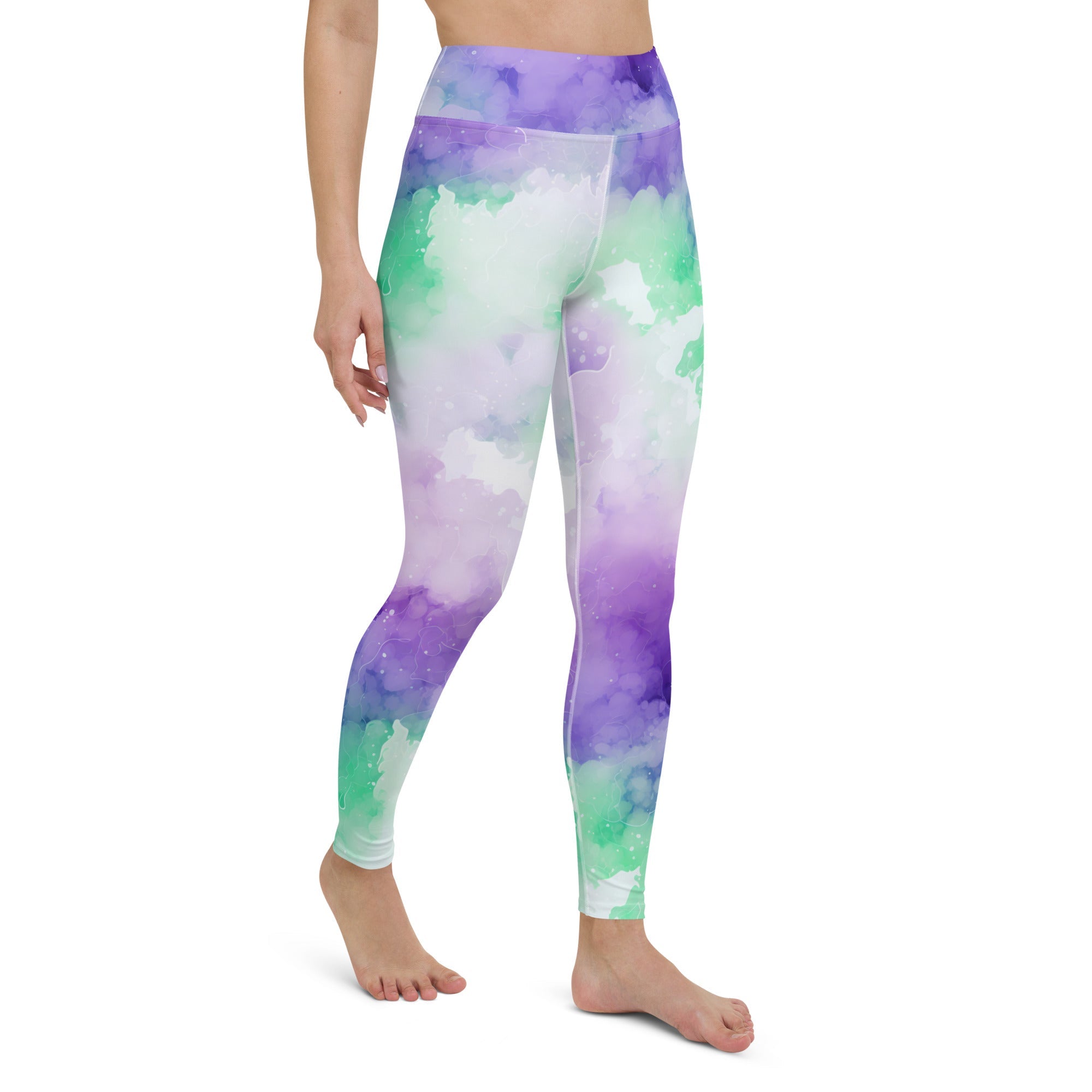 [Luxe Chic] Inky Spill Yoga Leggings
