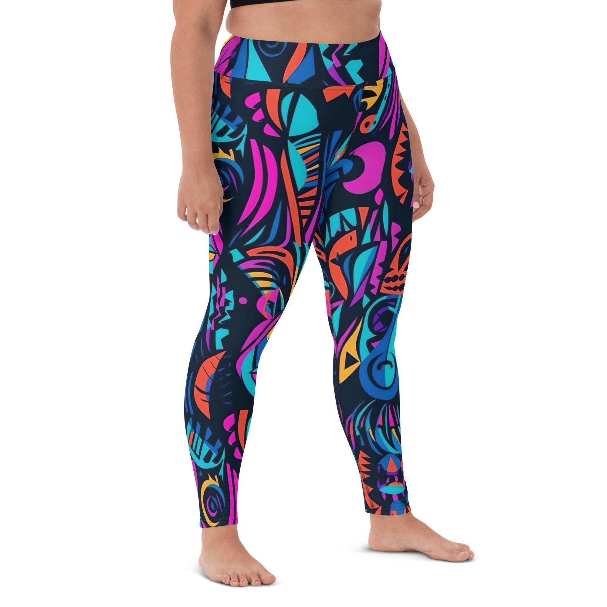 [Gypsy Soul] Neon Expression Yoga Leggings