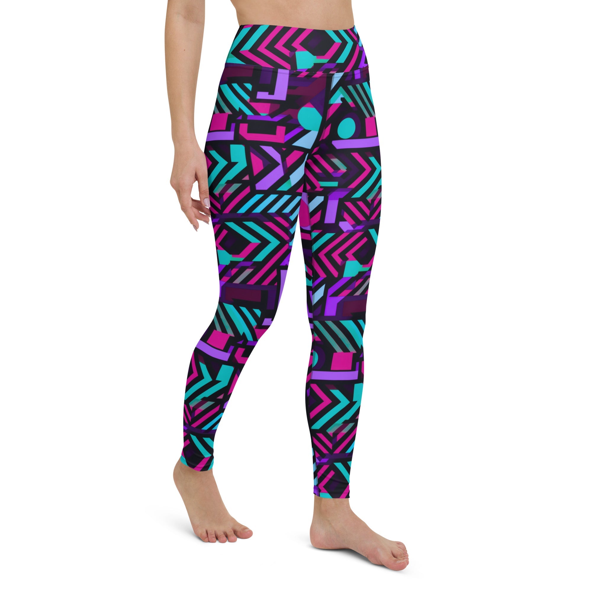 [GeoModa] Poly Pizzazz Yoga Leggings