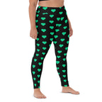 [GeoModa] Minted Heart Yoga Leggings