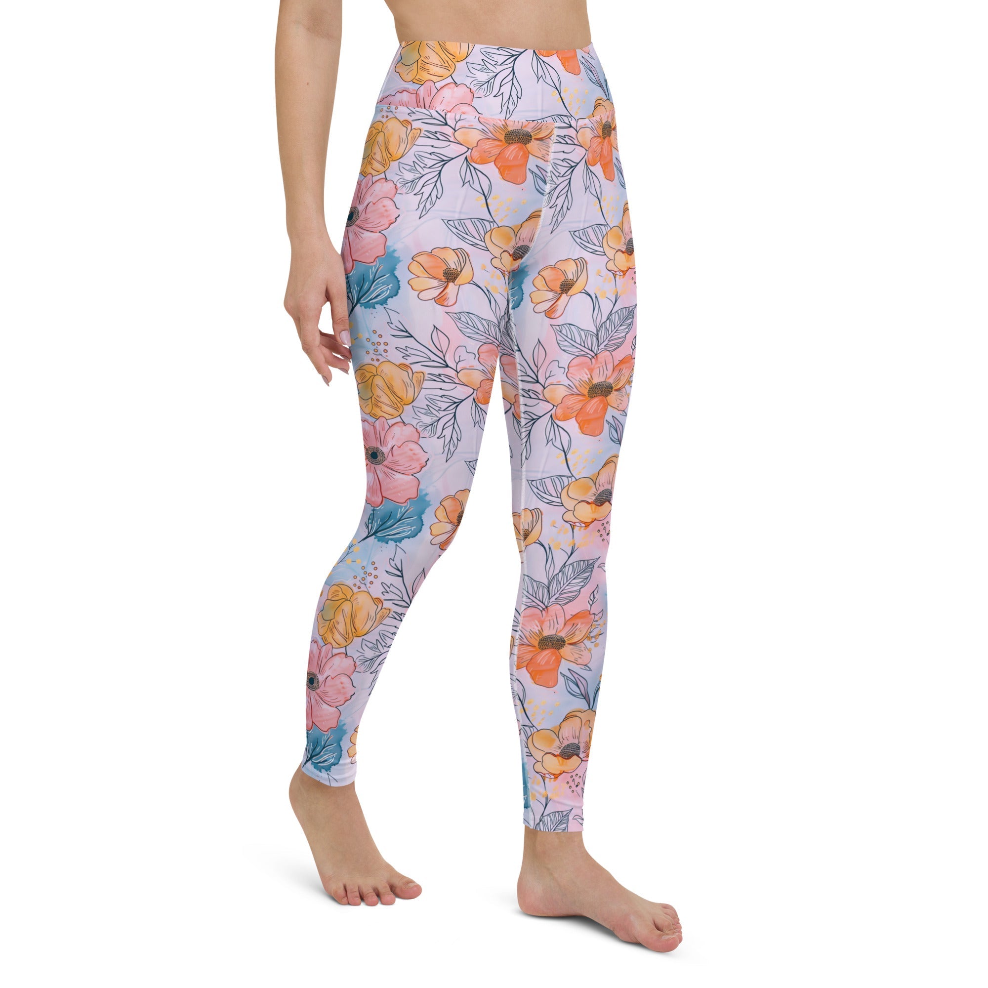 [Floral Bloom] Spring Serenade Yoga Leggings