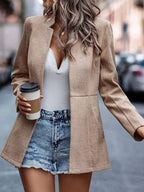 Open Front Long Sleeve Blazer