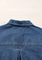 Pocketed Button Up Denim Jacket
