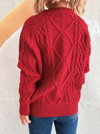Cable Knit Long Sleeve Sweater