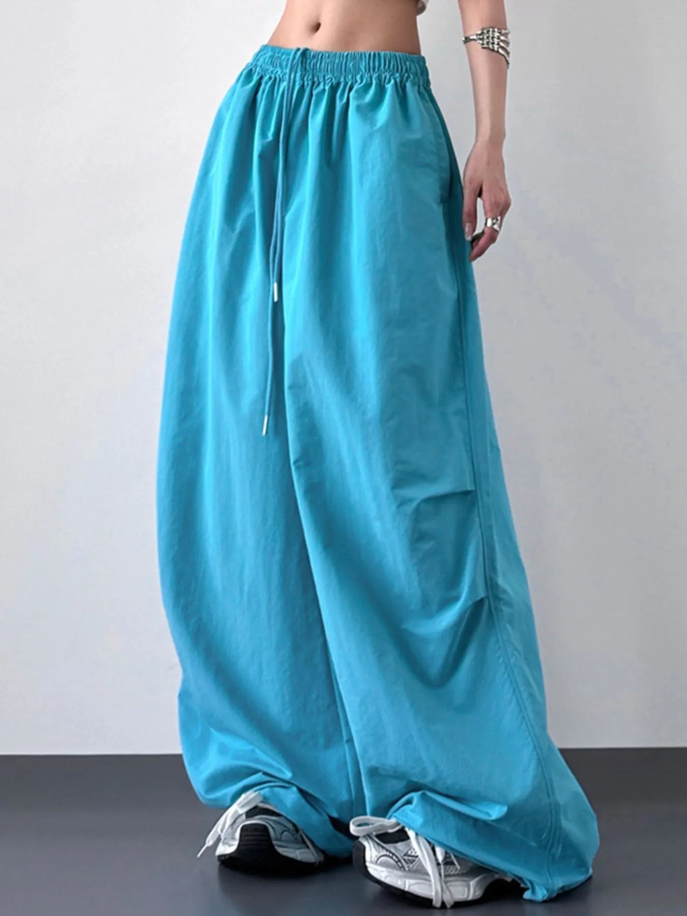 Wide Leg Drawstring Pants