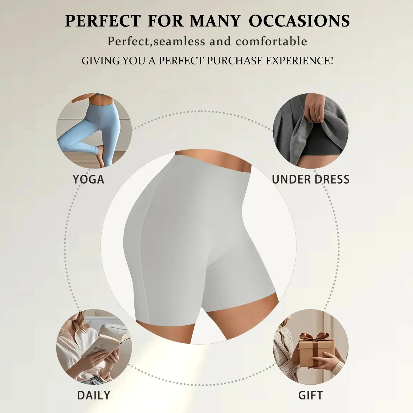 4 Pack High-Waist Tummy Control Shaper Shorts