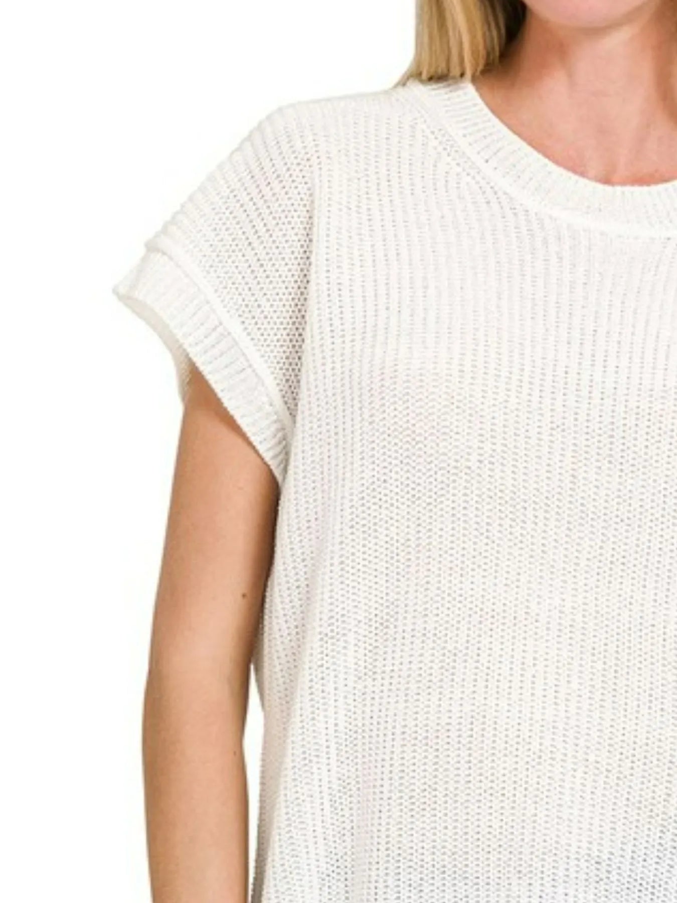 Zenana Oversized Crew Neck Sweater