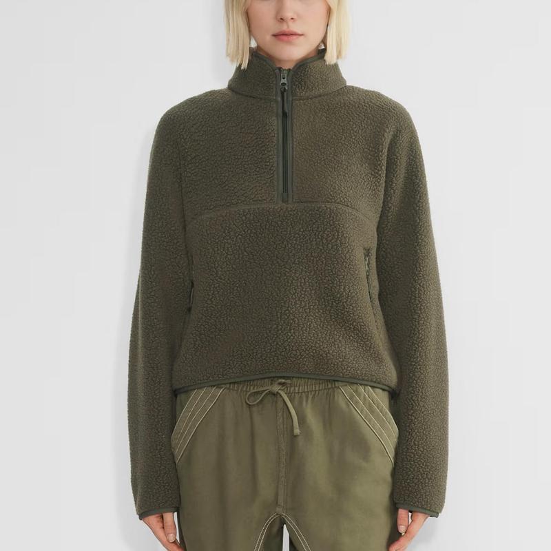 Quarter Zip Fleece Sweatshirts