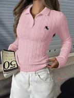 Cable Knit Long Sleeve Sweater