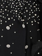 Pearl Embellished Double-Breasted Blazer