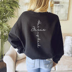 Jesus Has My Back Sweatshirt Lightweight